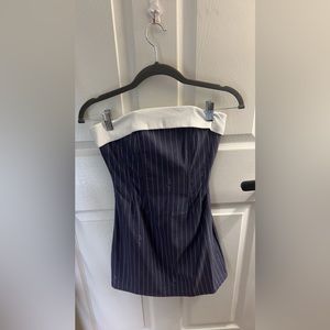 With Jean Corset Mini Dress